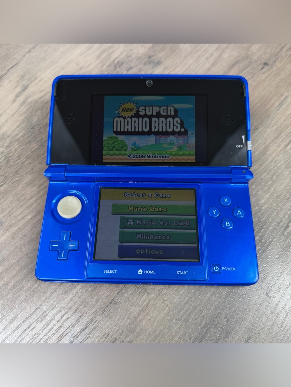 Nintendo 3DS Cobalt Blue Bundle Tested & Working 5 games charger SD card stylus - Picture 10 of 14